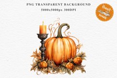 Halloween Pumpkin With Ribbon Spooky Clipart PNG Scrapbooking Fairy Tale Image Watercolor Transparent Print illustration sublimation creepy printable digital watercolor scary halloween Pumpkin Ribbon, Scary Spooky clipart, sublimation nursery, fall autumn