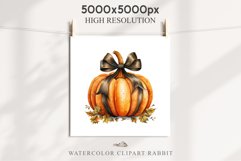 Halloween Pumpkin With Ribbon Spooky Clipart PNG Scrapbooking Fairy Tale Image Watercolor Transparent Print illustration sublimation creepy printable digital watercolor scary halloween Pumpkin Ribbon, Scary Spooky clipart, sublimation nursery, fall autumn