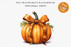 Halloween Pumpkin With Ribbon Spooky Clipart PNG Scrapbooking Fairy Tale Image Watercolor Transparent Print illustration sublimation creepy printable digital watercolor scary halloween Pumpkin Ribbon, Scary Spooky clipart, sublimation nursery, fall autumn