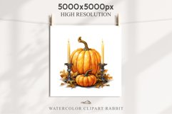 Halloween Pumpkin With Ribbon Spooky Clipart PNG Scrapbooking Fairy Tale Image Watercolor Transparent Print illustration sublimation creepy printable digital watercolor scary halloween Pumpkin Ribbon, Scary Spooky clipart, sublimation nursery, fall autumn