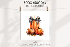 Halloween Pumpkin With Ribbon Spooky Clipart PNG Scrapbooking Fairy Tale Image Watercolor Transparent Print illustration sublimation creepy printable digital watercolor scary halloween Pumpkin Ribbon, Scary Spooky clipart, sublimation nursery, fall autumn