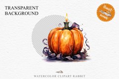 Halloween Pumpkin With Ribbon Spooky Clipart PNG Scrapbooking Fairy Tale Image Watercolor Transparent Print illustration sublimation creepy printable digital watercolor scary halloween Pumpkin Ribbon, Scary Spooky clipart, sublimation nursery, fall autumn