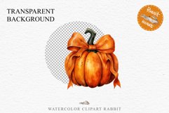 Halloween Pumpkin With Ribbon Spooky Clipart PNG Scrapbooking Fairy Tale Image Watercolor Transparent Print illustration sublimation creepy printable digital watercolor scary halloween Pumpkin Ribbon, Scary Spooky clipart, sublimation nursery, fall autumn