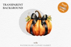 Halloween Pumpkin With Ribbon Spooky Clipart PNG Scrapbooking Fairy Tale Image Watercolor Transparent Print illustration sublimation creepy printable digital watercolor scary halloween Pumpkin Ribbon, Scary Spooky clipart, sublimation nursery, fall autumn