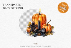 Halloween Pumpkin With Ribbon Spooky Clipart PNG Scrapbooking Fairy Tale Image Watercolor Transparent Print illustration sublimation creepy printable digital watercolor scary halloween Pumpkin Ribbon, Scary Spooky clipart, sublimation nursery, fall autumn