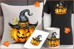 Halloween Pumpkin png clipart| Watercolor cute Pumpkins Product Image 4