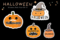 Halloween Sticker Printable Cute Pumpkin Face Stickers_11 Product Image 1