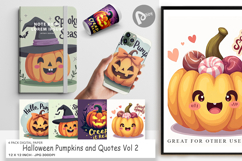 Digital Paper Pumpkin Quotes Product Image 1