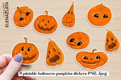 Halloween Pumpkin Characters / Printable Stickers for Cricut Product Image 3