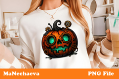 Halloween Pumpkin Sublimation | Steampunk Jack O Lantern Product Image 1
