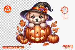 : halloween puppy png, dog inside pumpkin clipart, cute puppy halloween design, autumn puppy sublimation, halloween dog png, pumpkin puppy clipart, halloween sublimation design, kawaii puppy halloween, rustic fall dog png, halloween pet clipart
