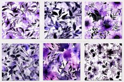 Halloween Backgrounds, 15x15 Purple Black Watercolor Vines Product Image 2