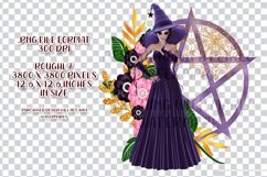 Purple Pentagram Witch PNG Graphics Sublimation BUNDLE Product Image 8