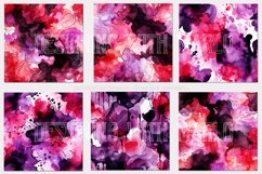 Halloween Backgrounds, 15x15 Purple Red Watercolor Papers Product Image 2