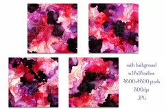 Halloween Backgrounds, 15x15 Red Purple Watercolor Papers, 3 Product Image 2