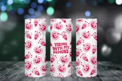 halloween quotes skinny tumbler sublimation wrap with high resolution and transparant background are for 20oz and 30oz skinny tumbler