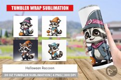Tumbler Wrap Halloween Raccoon Product Image 1