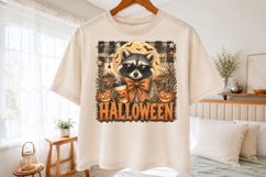 Halloween Raccoon PNG, Spooky Coffee Sublimation Design Product Image 2