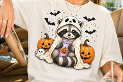 Halloween Raccoon Sublimation PNG Product Image 2
