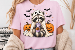 Halloween Raccoon Sublimation PNG Product Image 3