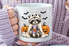 Halloween Raccoon Sublimation PNG Product Image 4