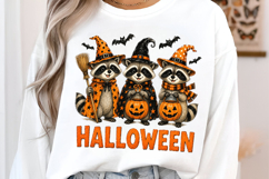 Halloween Raccoons PNG Product Image 2