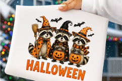 Halloween Raccoons PNG Product Image 4