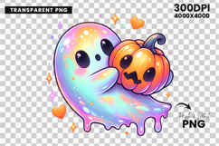 halloween rainbow ghost drip png, rainbow ghost halloween clipart, colorful spooky ghost design, pastel rainbow ghost printable, halloween ghost sublimation art, rainbow drip ghost illustration, kawaii rainbow halloween ghost, halloween trendy rainbow des