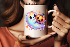 halloween rainbow ghost drip png, rainbow ghost halloween clipart, colorful spooky ghost design, pastel rainbow ghost printable, halloween ghost sublimation art, rainbow drip ghost illustration, kawaii rainbow halloween ghost, halloween trendy rainbow des