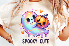 halloween rainbow ghost drip png, rainbow ghost halloween clipart, colorful spooky ghost design, pastel rainbow ghost printable, halloween ghost sublimation art, rainbow drip ghost illustration, kawaii rainbow halloween ghost, halloween trendy rainbow des