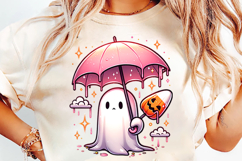 halloween rainy day ghost png, cozy ghost clipart, cute halloween sublimation, autumn rainy ghost png, kawaii halloween ghost design, halloween sublimation clipart, spooky cozy ghost art, halloween rain day png, halloween ghost design, fall ghost rainy cl