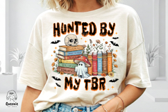 Halloween Book Lover PNG Spooky Reading Ghost Sublimation Product Image 2