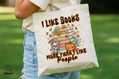 Halloween Book Lover PNG Spooky Reading Ghost Sublimation Product Image 5