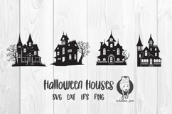 Halloween houses SVG, DXF, EPS, PNG Product Image 1