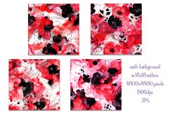 Halloween Backgrounds, 15x15 Red Black Watercolor Background Product Image 2