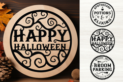 Halloween 3 SVG Round Porch Signs Product Image 1