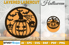 Halloween Round Layered Lasercut Product Image 2