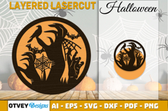 Halloween Round Layered Lasercut Product Image 1