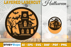 Halloween Round Layered Lasercut Product Image 1