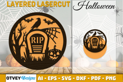 Halloween Round Layered Lasercut Product Image 5