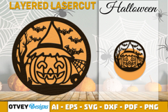 Halloween Round Layered Lasercut BUNDLES Product Image 2