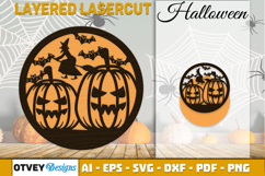 Halloween Round Layered Lasercut BUNDLES Product Image 5