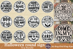 Halloween round sign svg design bundle Product Image 1