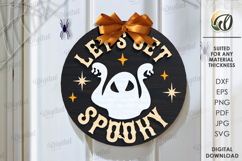 Halloween Round Signs Bundle Laser Cut. Halloween Decor SVG Product Image 2