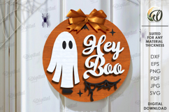 Halloween Round Signs Bundle Laser Cut. Halloween Decor SVG Product Image 5