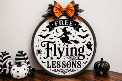 Halloween Round Sign SVG Design Product Image 2