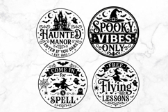 Halloween Round Sign SVG Design Product Image 3