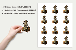 Halloween Sticker, Scarecrow Sticker, Halloween PNG, Farm Scarecrow PNG, Haystack Sticker Design, Pumpkin Patch Sticker, Fall Harvest Sticker, Spooky Sublimation Design, Printable Halloween Stickers, Cricut Halloween Design