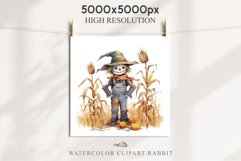 Halloween Scarecrow Pumpkin Fall Clipart PNG Scrapbooking Fairy Tale Art Image Watercolor Transparent Print illustration sublimation creepy printable digital watercolor Scarecrow Pumpkin clipart, spooky nursery, Creepy halloween decoration art image