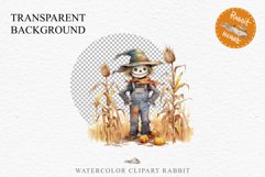 Halloween Scarecrow Pumpkin Fall Clipart PNG Scrapbooking Fairy Tale Art Image Watercolor Transparent Print illustration sublimation creepy printable digital watercolor Scarecrow Pumpkin clipart, spooky nursery, Creepy halloween decoration art image